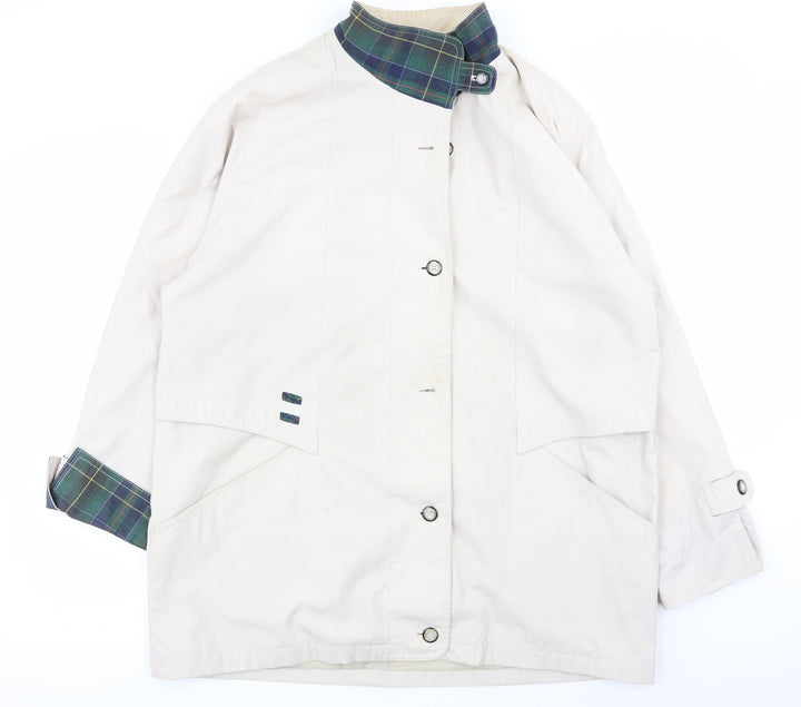 Avenue Womens Beige Overcoat Coat Size 14