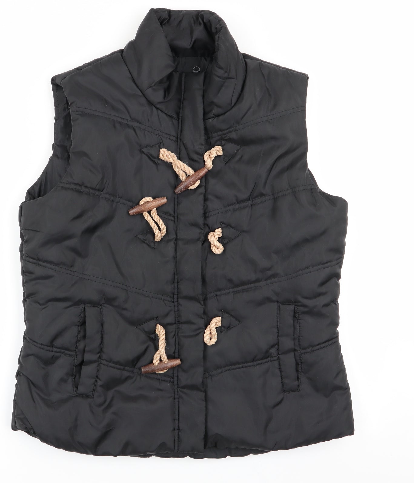 F&F Womens Black   Gilet Coat Size 14