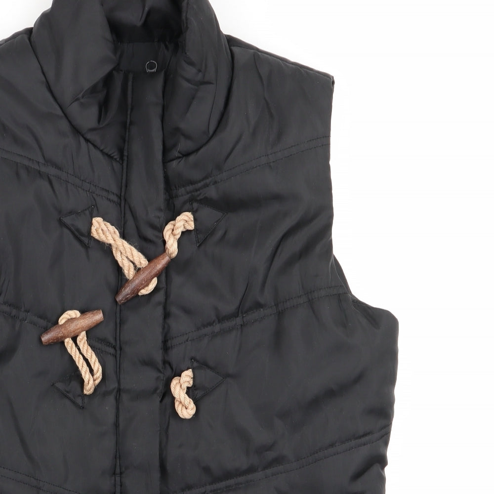 F&F Womens Black   Gilet Coat Size 14