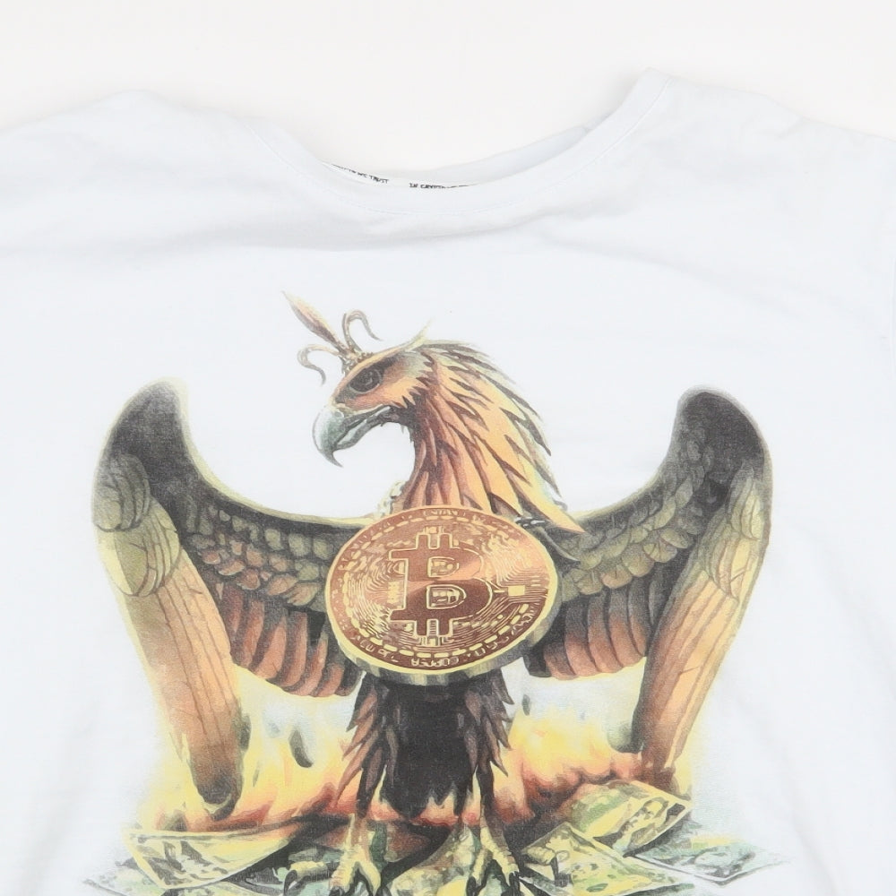 do your crypto Mens White    T-Shirt Size M