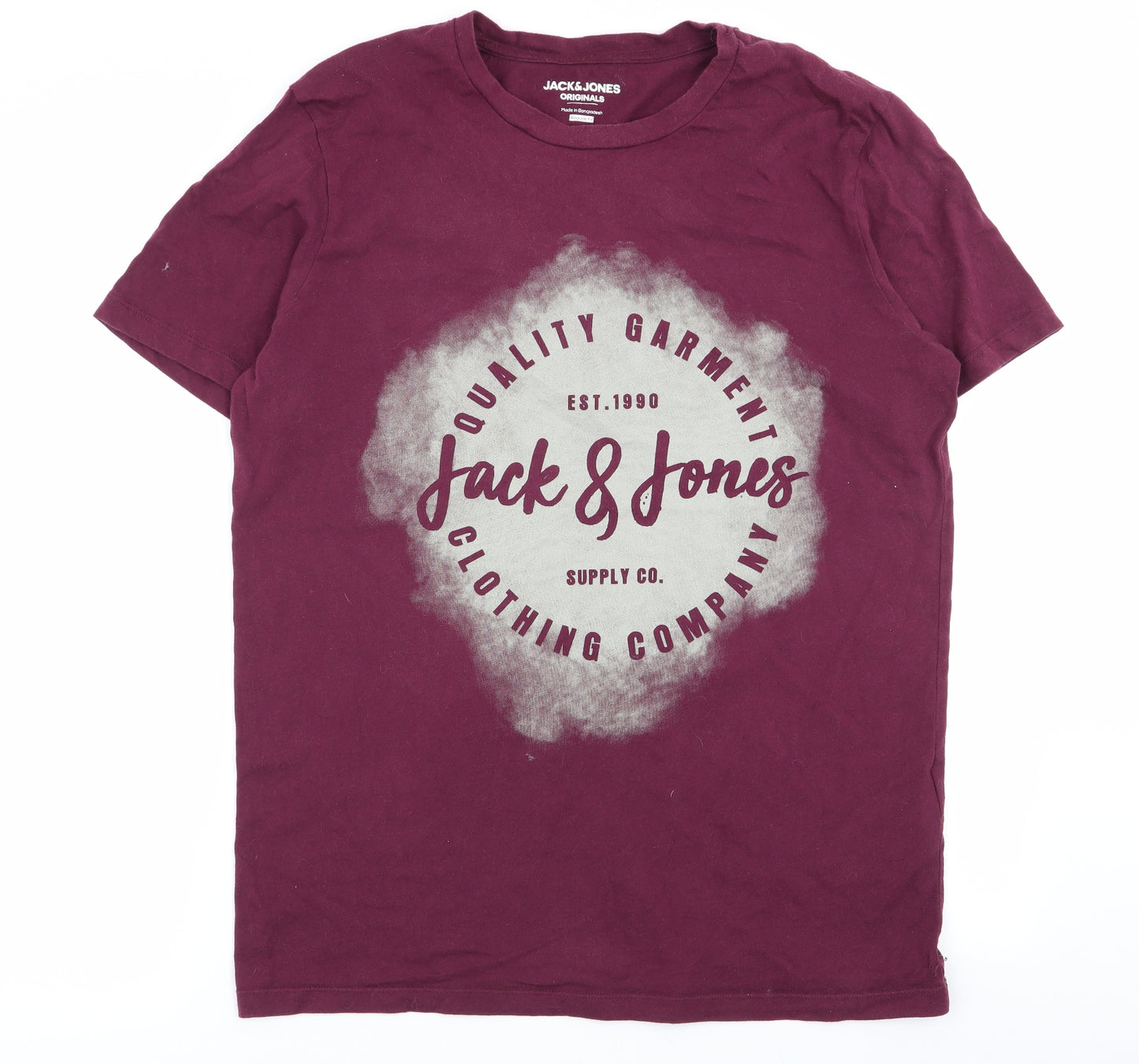 jack and jones Mens Red    T-Shirt Size L