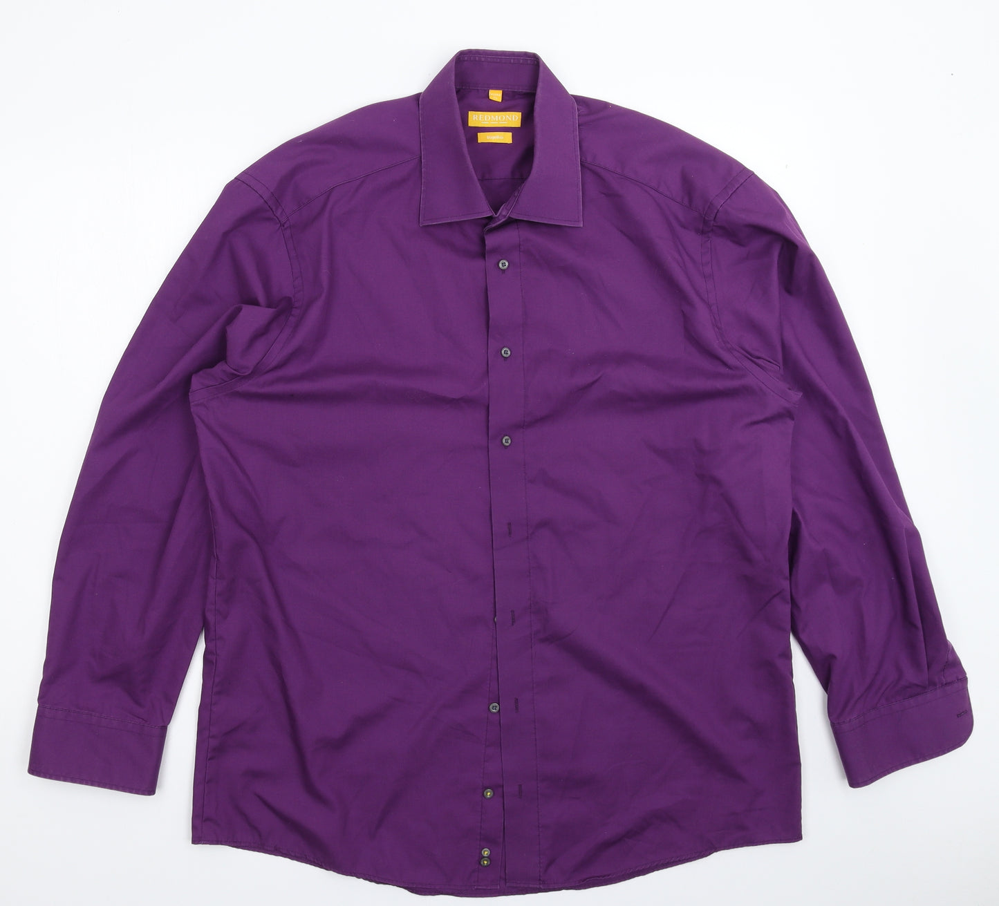Redmond Mens Purple    Dress Shirt Size 2XL
