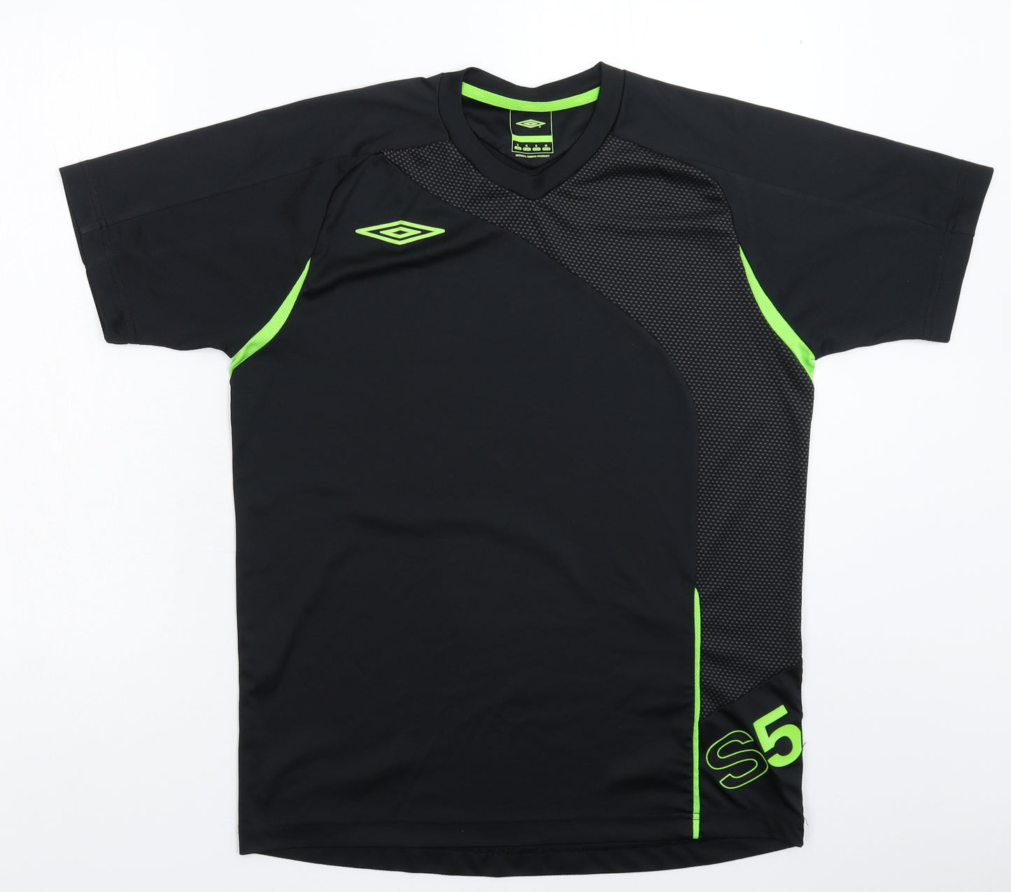 Umbro Mens Black   Jersey T-Shirt Size S