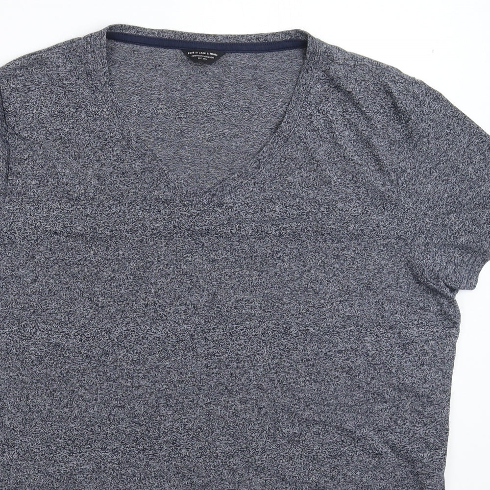 JACK & JONES Mens Blue    T-Shirt Size XL
