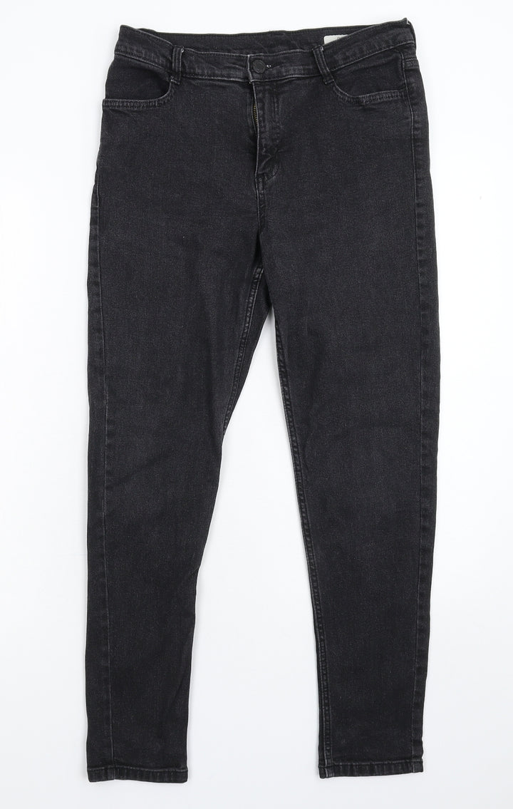 Marks and Spencer Womens Black Denim Skinny Jeans Size 10 L26 in