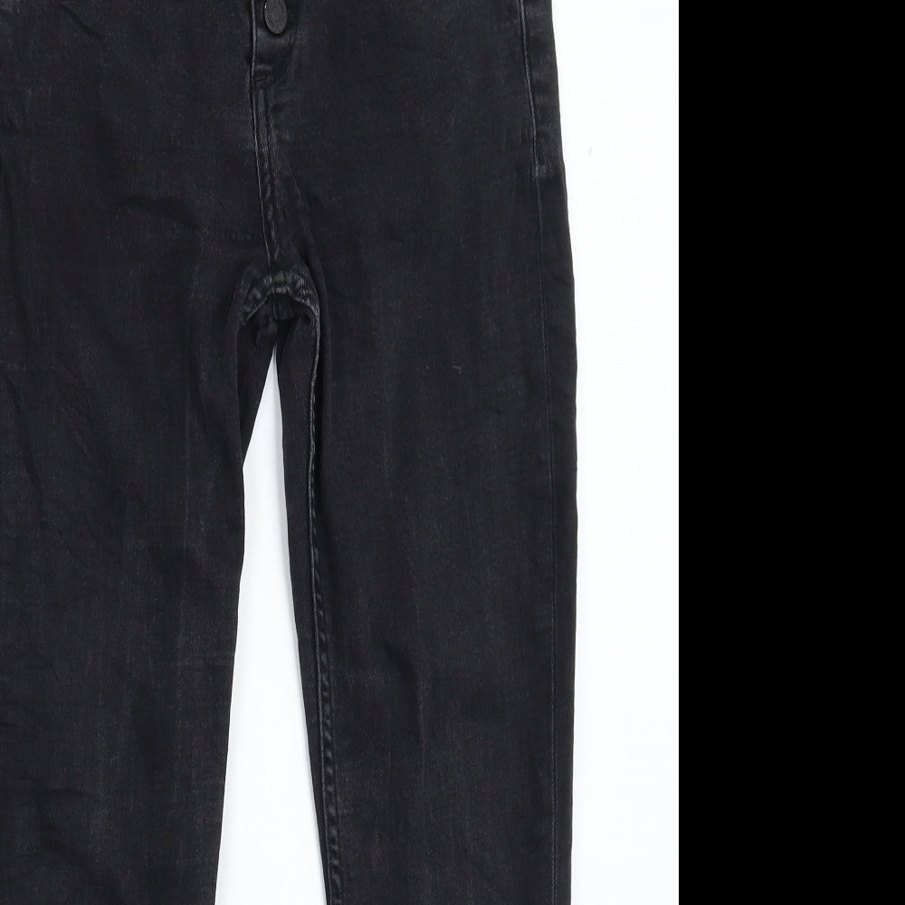 Mango Womens Black  Denim Skinny Jeans Size 8 L25 in