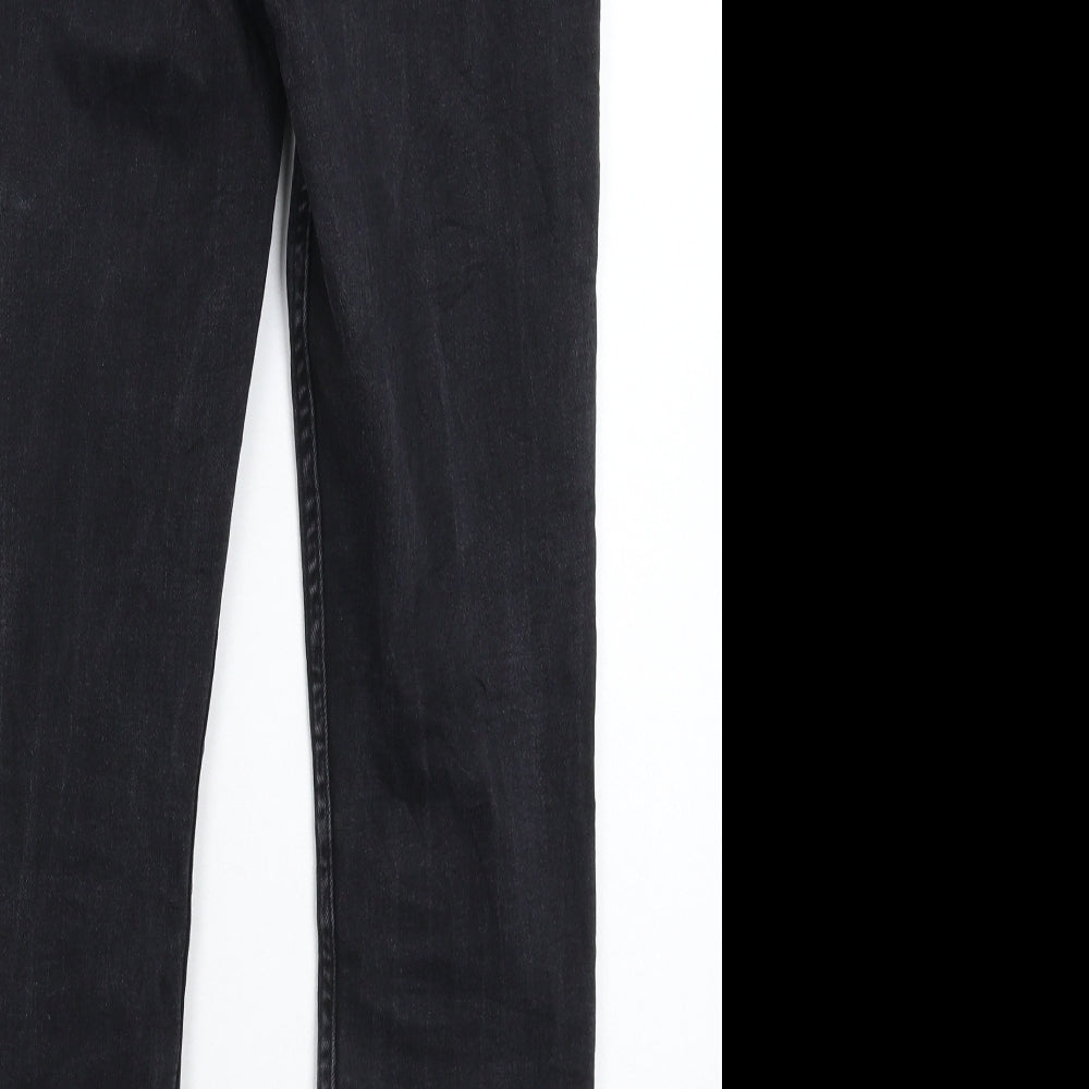 Mango Womens Black  Denim Skinny Jeans Size 8 L25 in