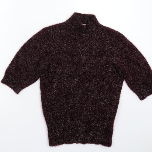 Coast Womens Purple  Knit Pullover Jumper Size XS