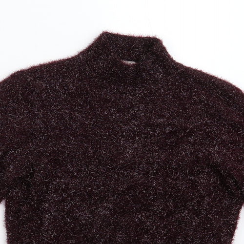 Coast Womens Purple  Knit Pullover Jumper Size XS