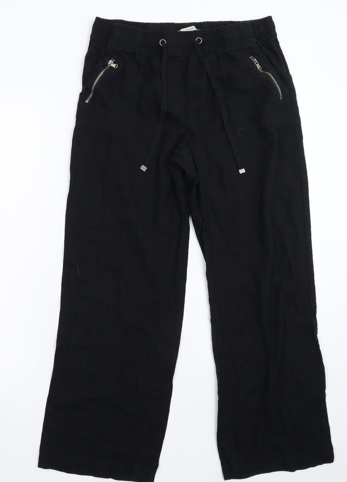 George Womens Black   Trousers  Size 12 L27 in