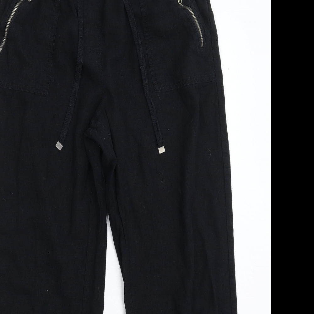 George Womens Black   Trousers  Size 12 L27 in