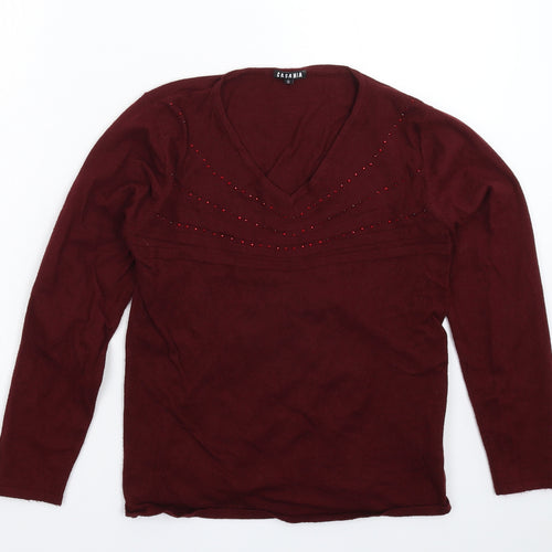 Casamia Womens Brown  Knit Pullover Jumper Size S