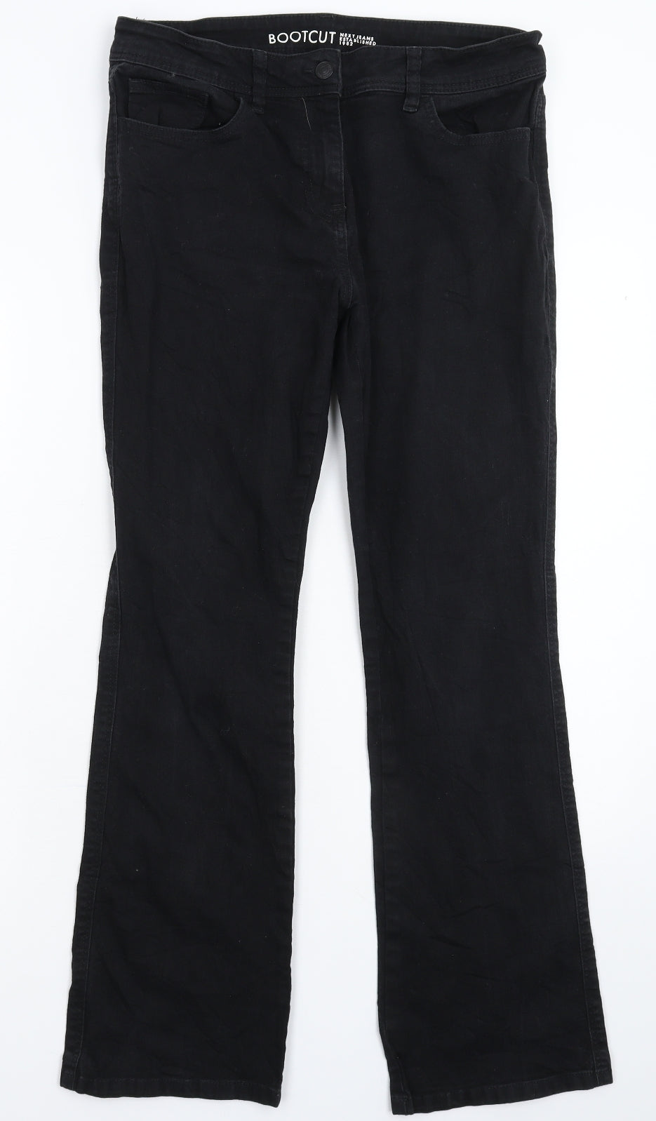 NEXT Womens Black  Denim Bootcut Jeans Size 12 L29 in