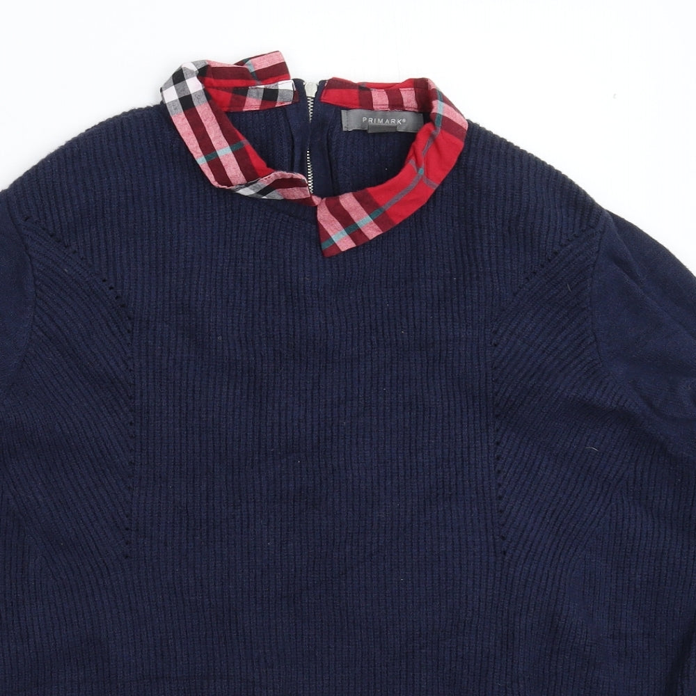 Primark Womens Blue  Knit Pullover Jumper Size 20