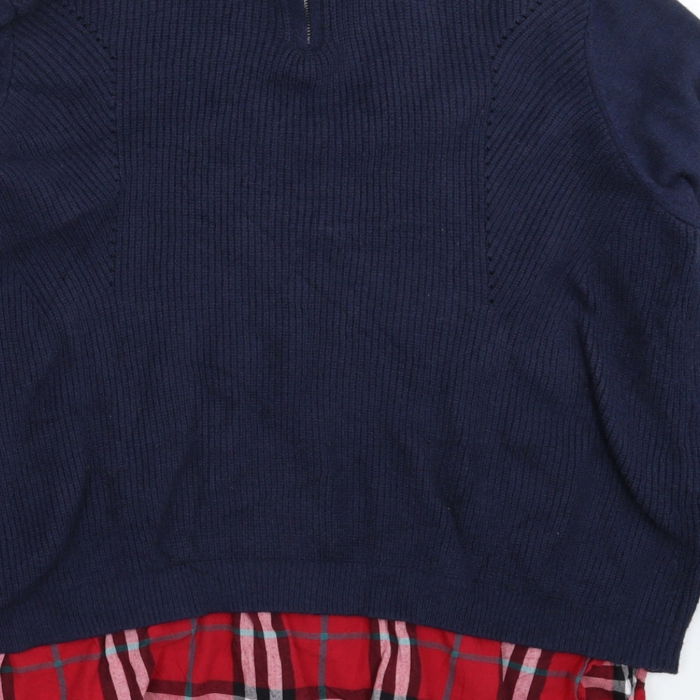 Primark Womens Blue  Knit Pullover Jumper Size 20
