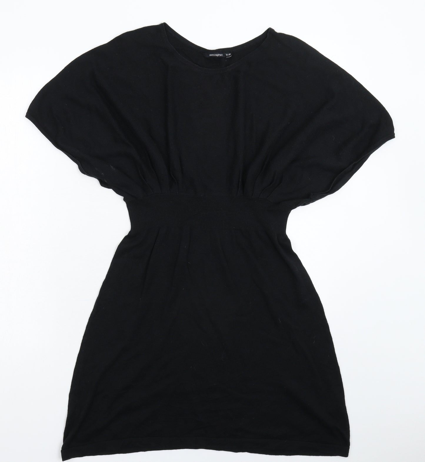 Atmosphere Womens Black  Knit Jumper Dress  Size 12