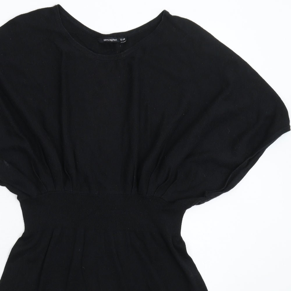 Atmosphere Womens Black  Knit Jumper Dress  Size 12