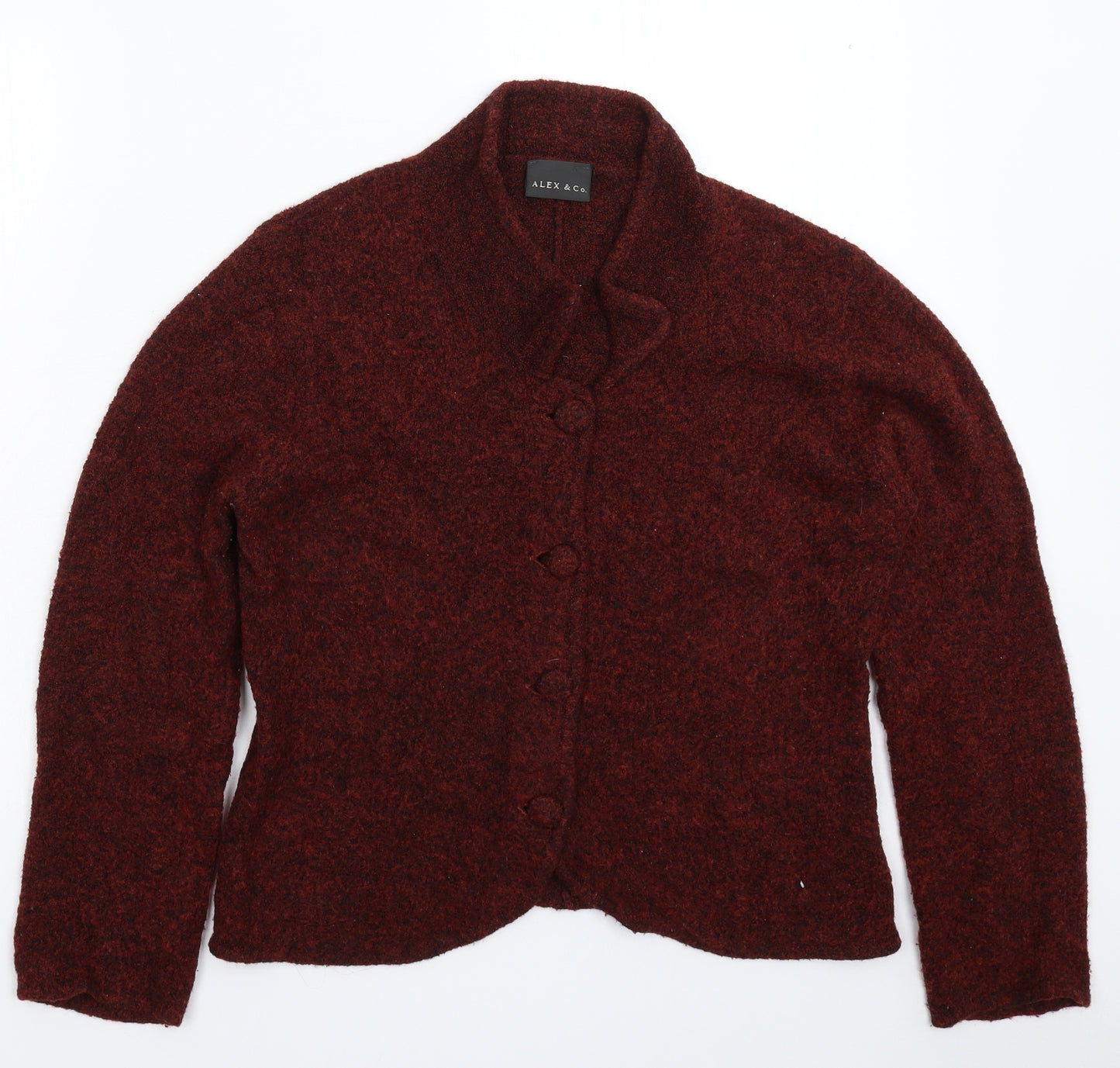 ALEX Womens Brown  Knit Cardigan Jumper Size 14