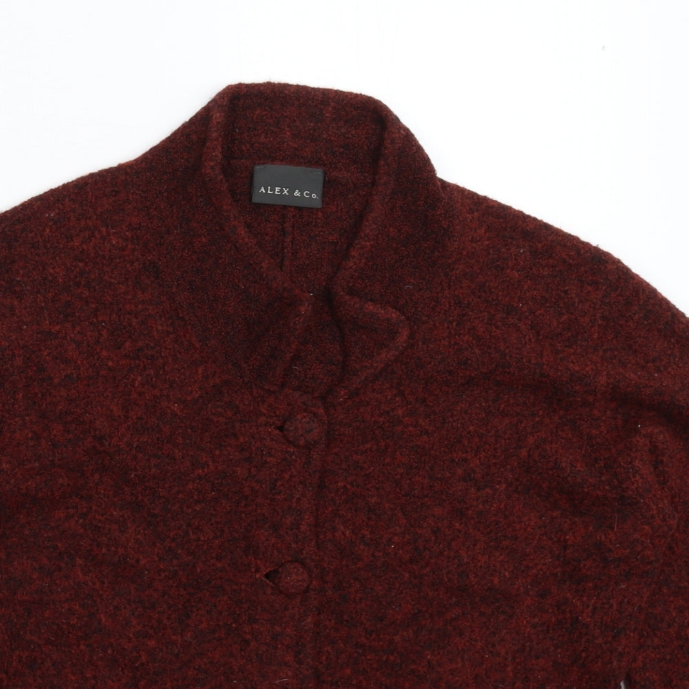 ALEX Womens Brown  Knit Cardigan Jumper Size 14