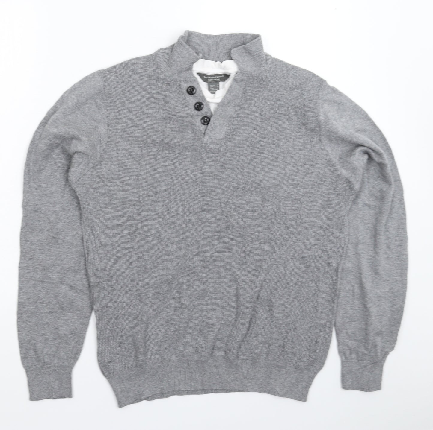Cedar Wood State Mens Grey  Knit Pullover Jumper Size M