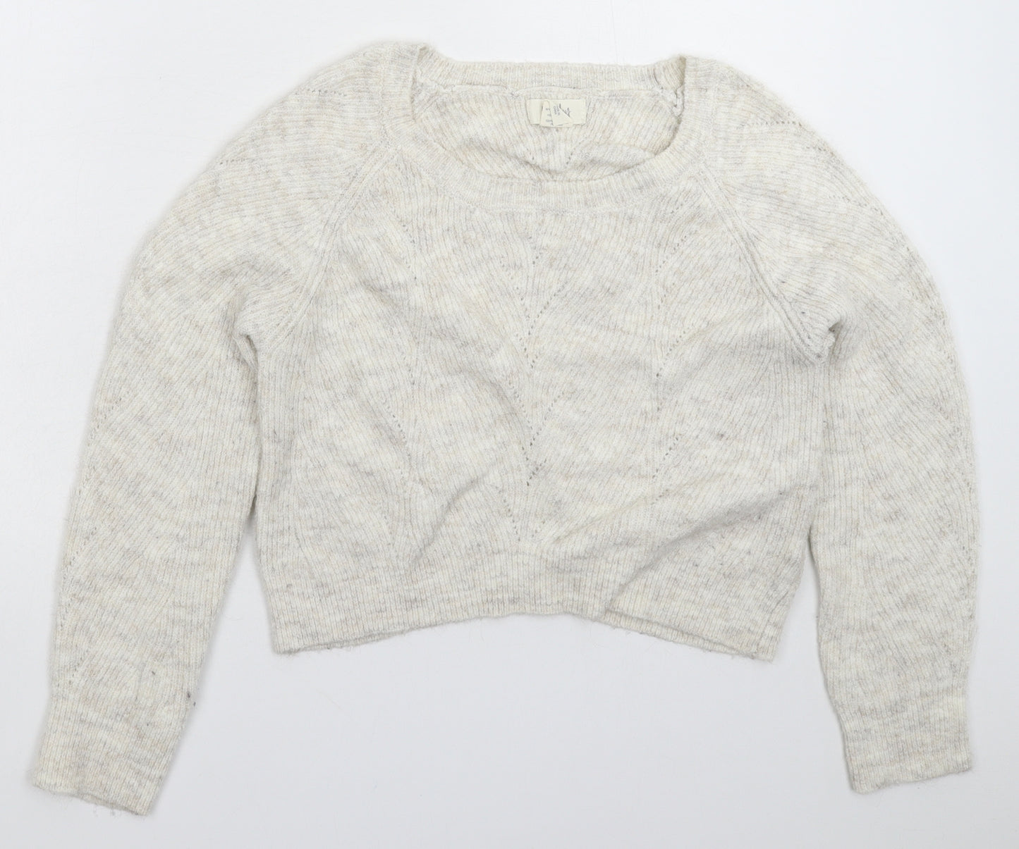 Kaisley Womens Grey  Knit Pullover Jumper Size S