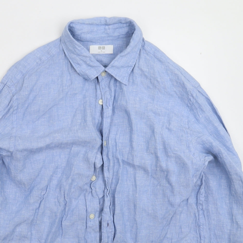 Uniqlo Mens Blue    Button-Up Size XL