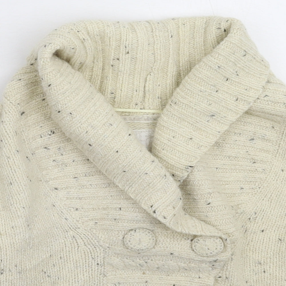 Fat Face Womens White  Knit Pullover Jumper Size 10