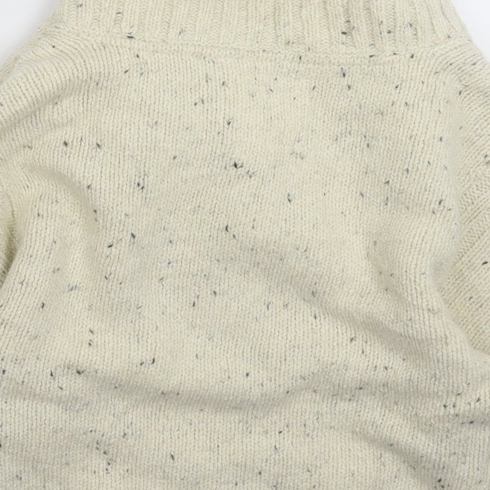 Fat Face Womens White  Knit Pullover Jumper Size 10