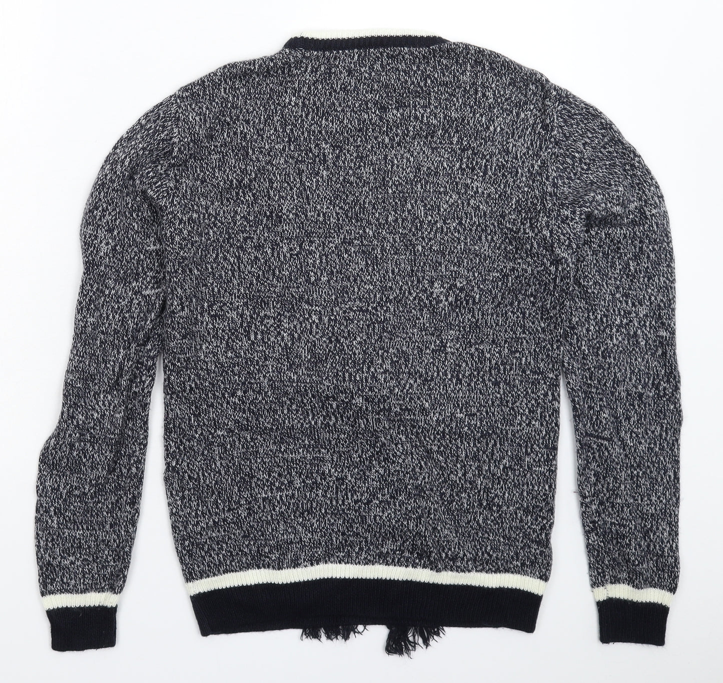 TU Mens Grey  Knit Pullover Jumper Size S  - Christmas