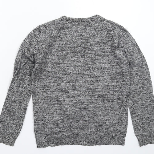 Marks and Spencer Boys Grey  Knit Pullover Jumper Size 11-12 Years