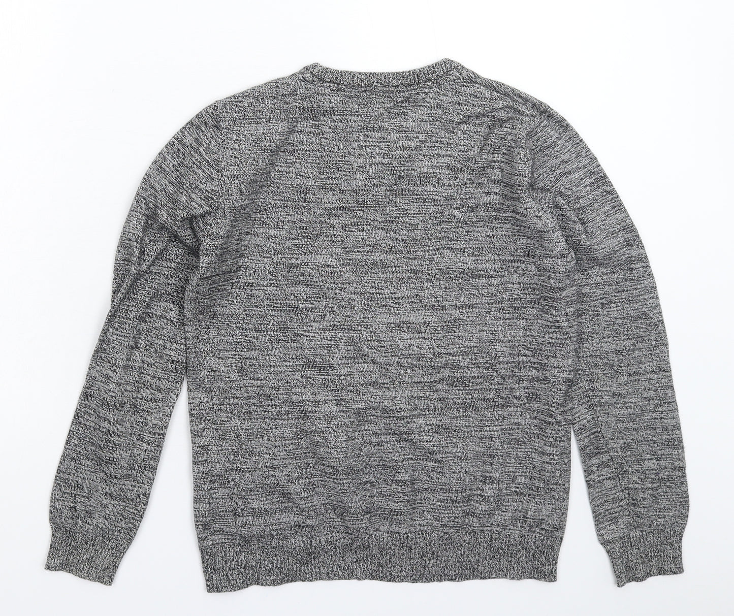 Marks and Spencer Boys Grey  Knit Pullover Jumper Size 11-12 Years