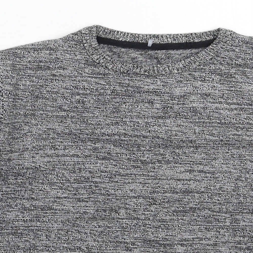 Marks and Spencer Boys Grey  Knit Pullover Jumper Size 11-12 Years