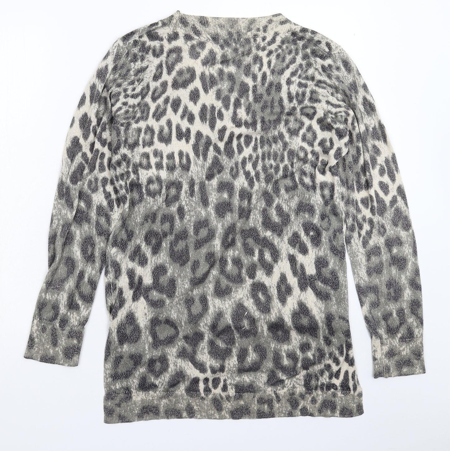 F&F Womens Multicoloured Animal Print Knit Pullover Jumper Size 18