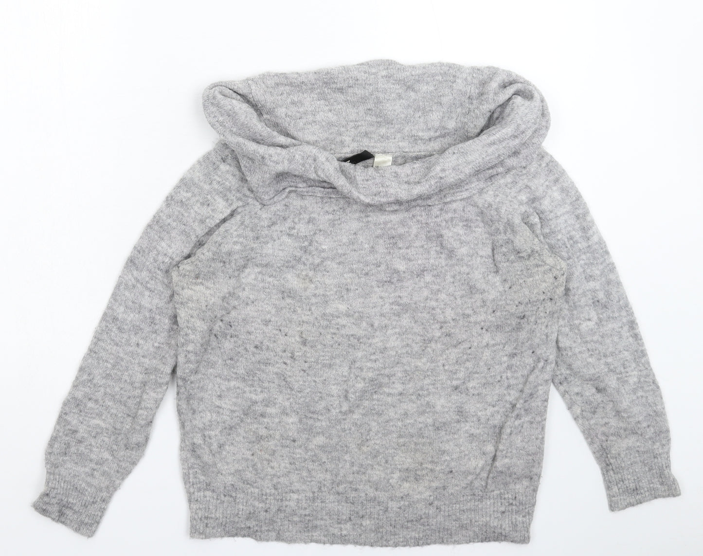 Divided Womens Grey  Knit Pullover Jumper Size M
