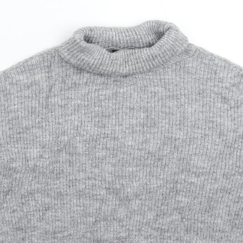 Mango Womens Grey  Knit Pullover Jumper Size S