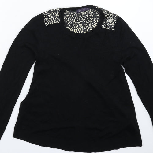 Marks and Spencer Womens Black  Knit Pullover Jumper Size 8