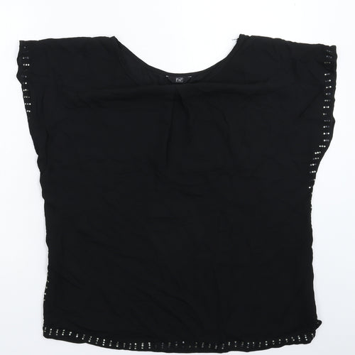 F&F Womens Black   Basic Blouse Size 10