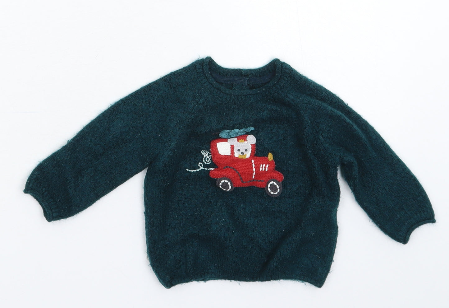 Marks and Spencer Baby Blue  Knit Pullover Jumper Size 6-9 Months