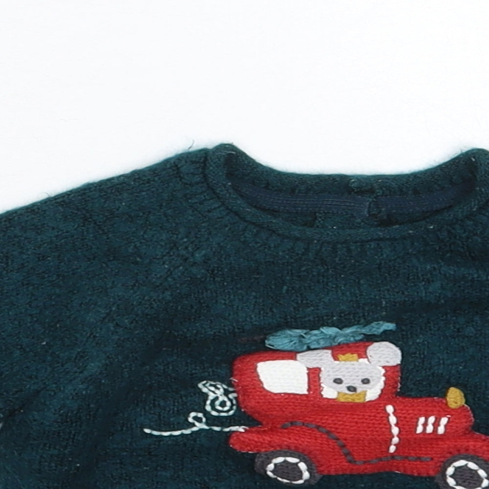 Marks and Spencer Baby Blue  Knit Pullover Jumper Size 6-9 Months