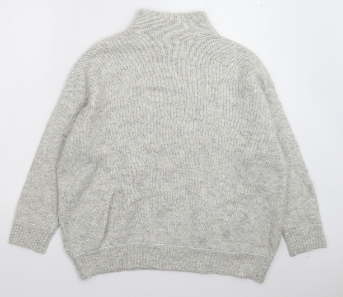 H&M Womens Grey  Knit Pullover Jumper Size M  - Oversized