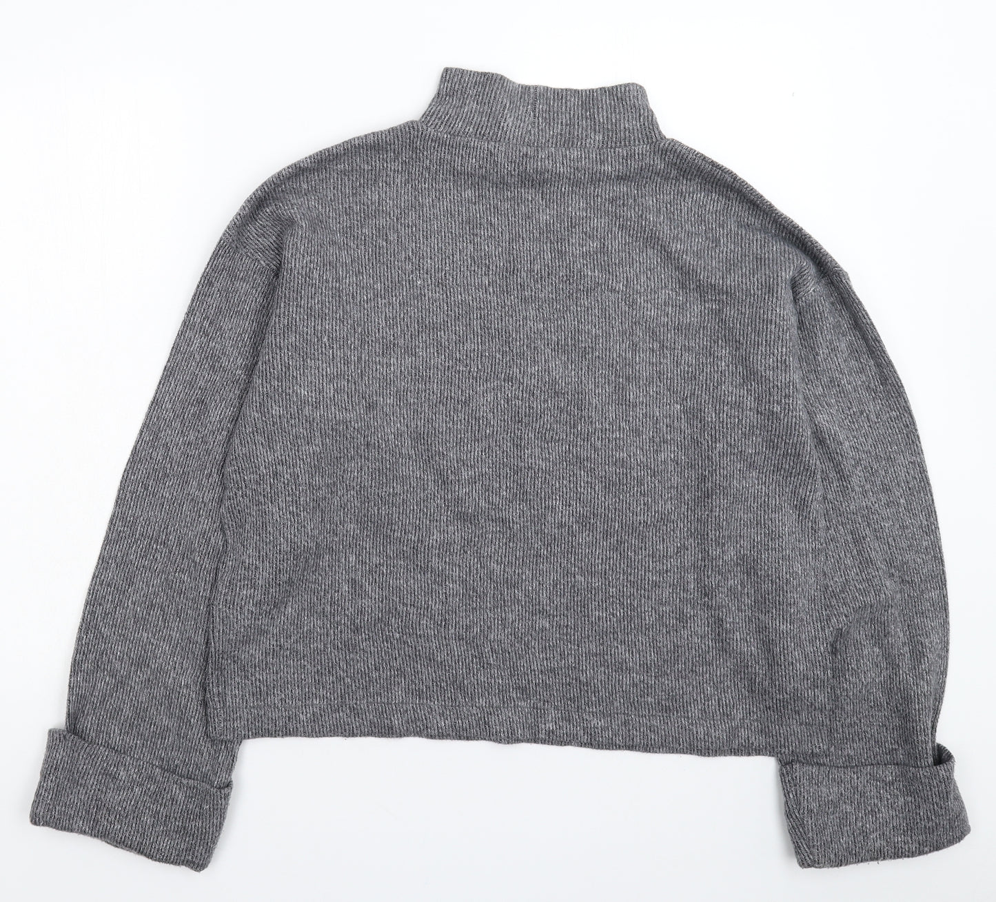 Zara Womens Grey  Knit Pullover Jumper Size M