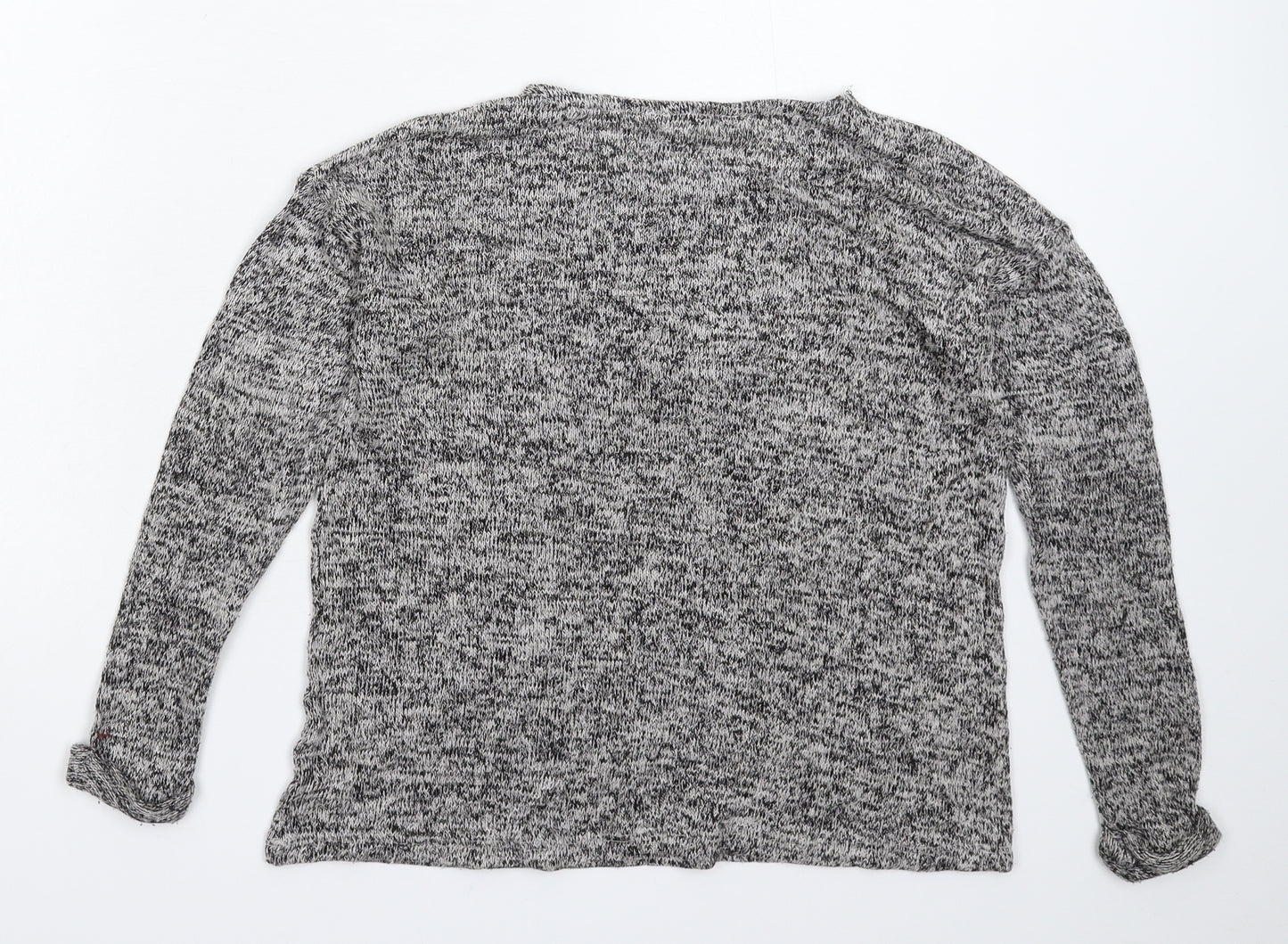 H&M Girls Grey  Knit Pullover Jumper Size 9-10 Years