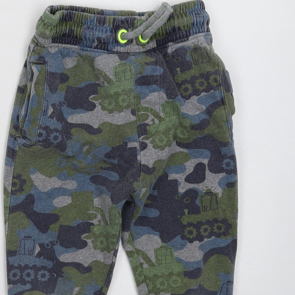 George Boys Multicoloured Camouflage  Jogger Trousers Size 2-3 Years