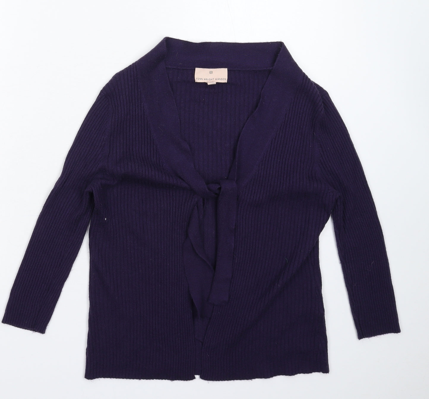 Fenn Wright Manson Womens Purple  Knit Cardigan Jumper Size 12