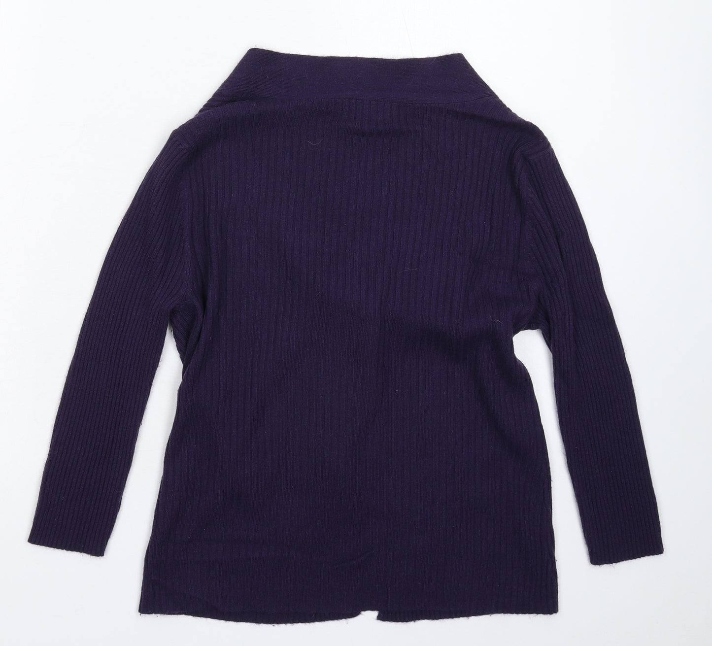 Fenn Wright Manson Womens Purple  Knit Cardigan Jumper Size 12