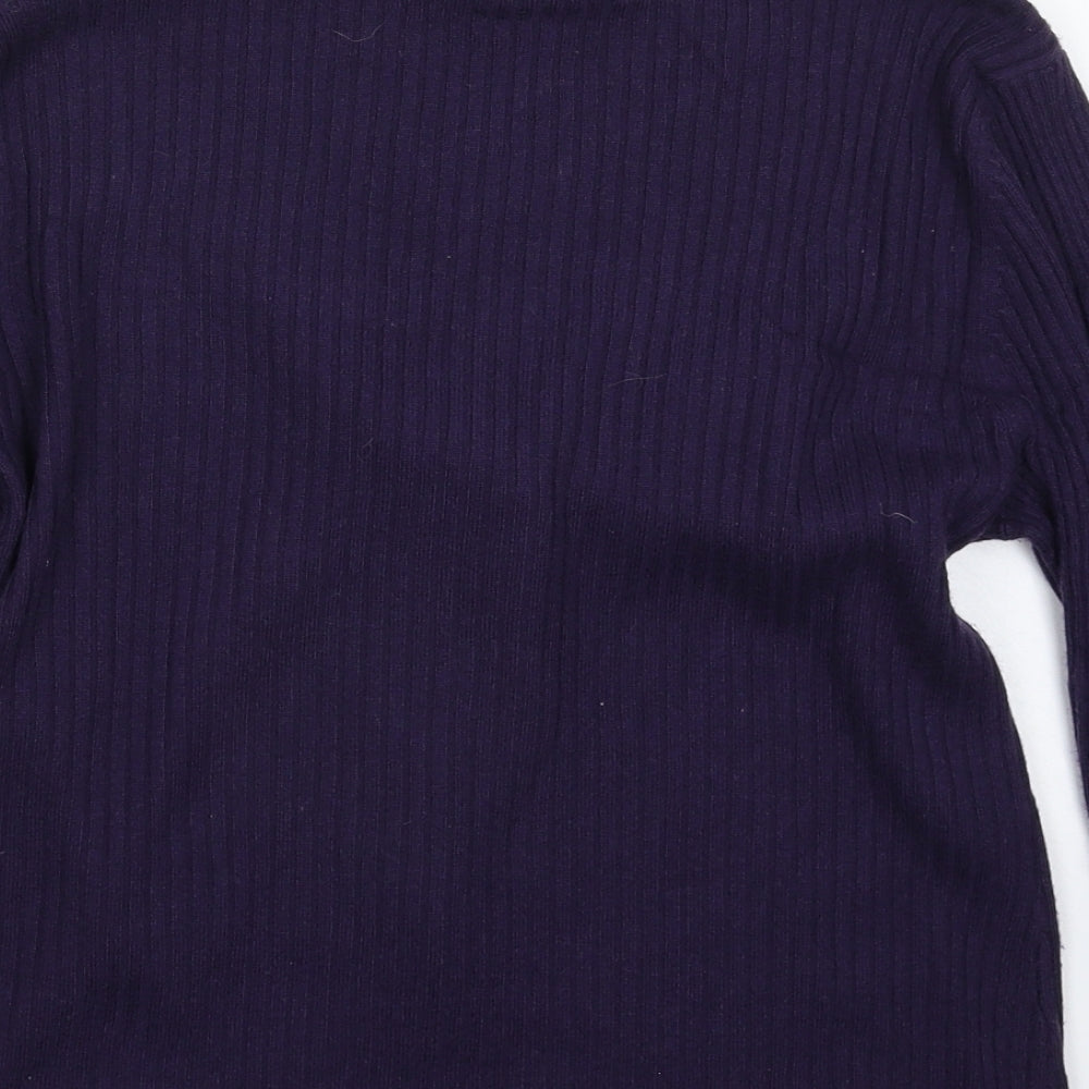Fenn Wright Manson Womens Purple  Knit Cardigan Jumper Size 12