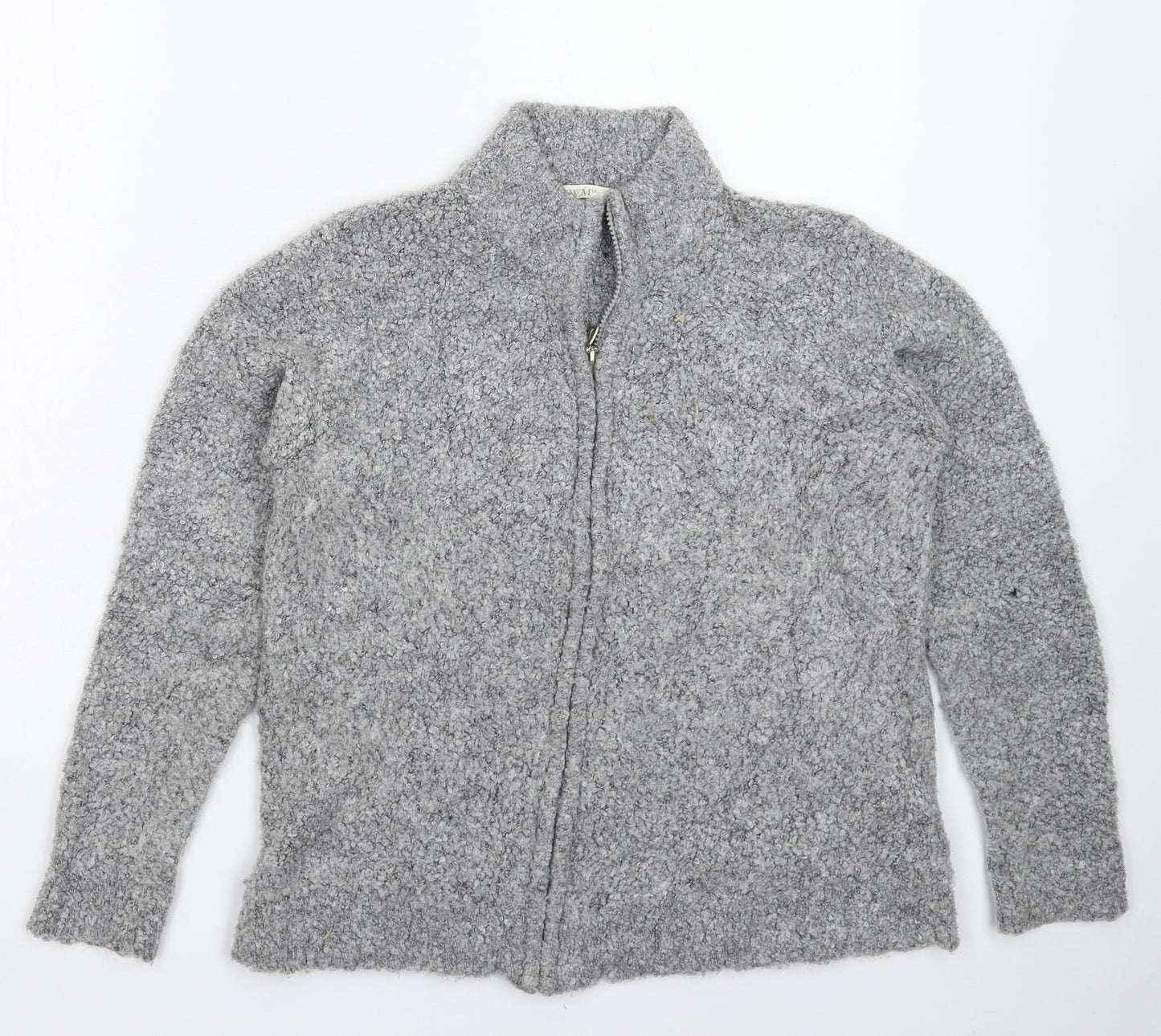 EWM Womens Grey  Knit Cardigan Jumper Size 16