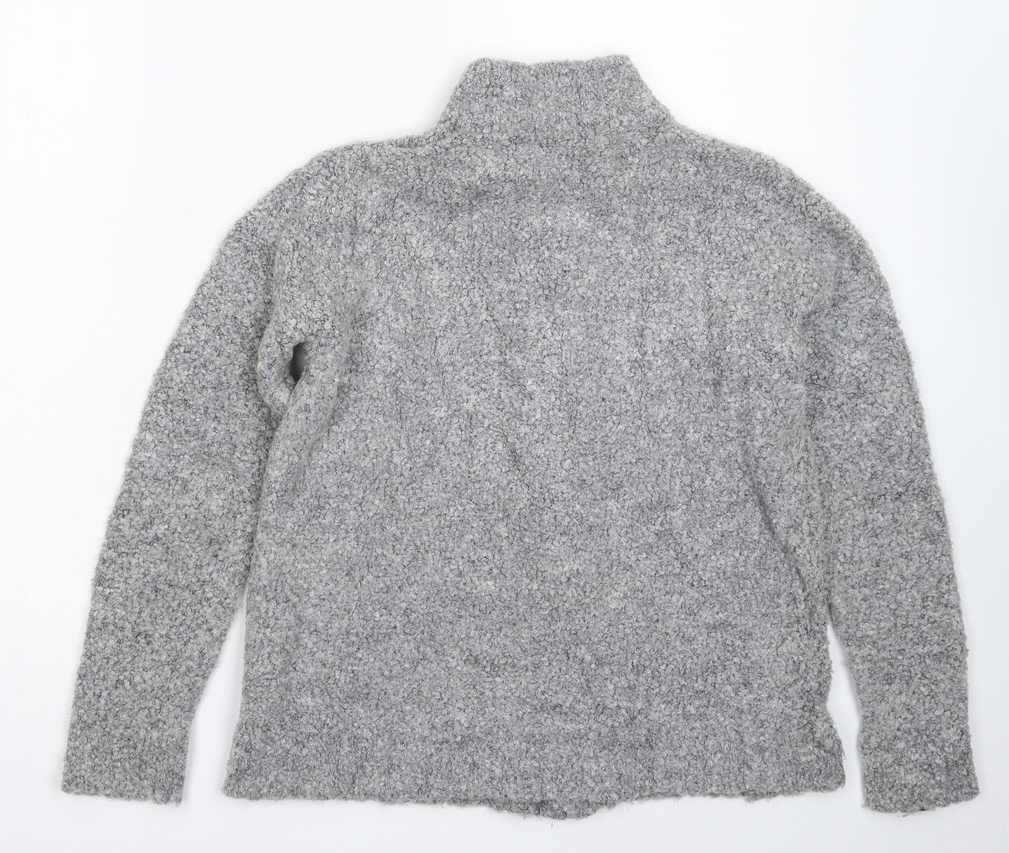 EWM Womens Grey  Knit Cardigan Jumper Size 16