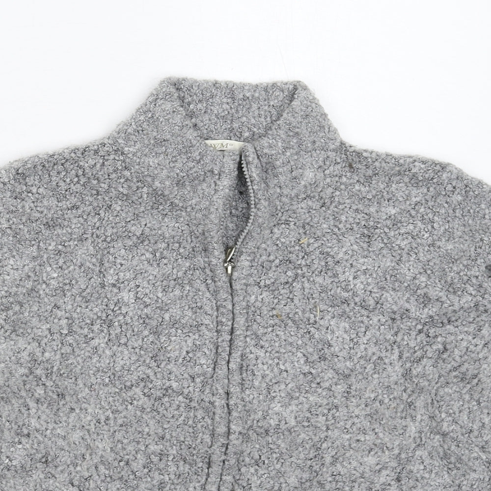 EWM Womens Grey  Knit Cardigan Jumper Size 16