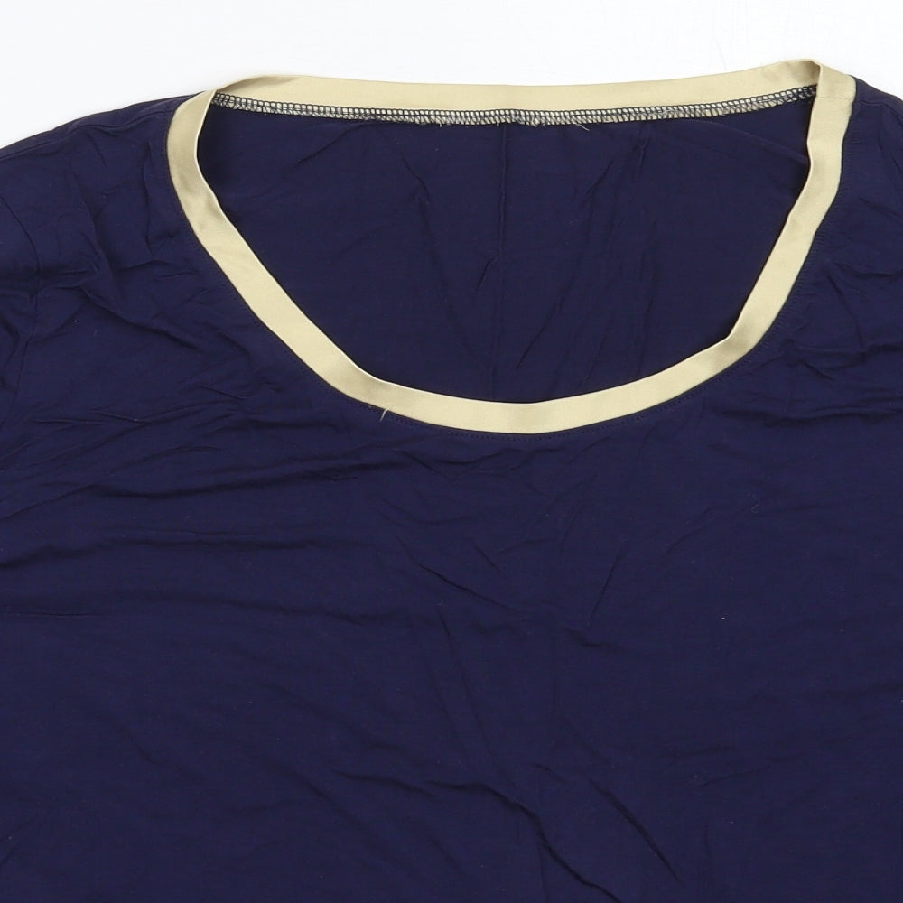 Latuza Womens Blue   Basic T-Shirt Size L